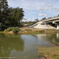 Река Киржач и мост трассы м7 около д. Киржач