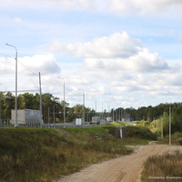 Вид на трассу м7 и мост через р. Киржач со стороны  д. Киржач