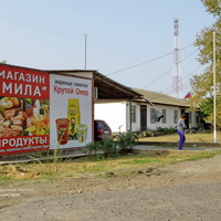 Магазин продуктов "Мила" на улице Парковой.