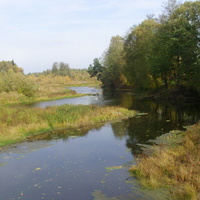 Река Поля за сельской баней