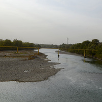 река Кубань после невинномысской плотины