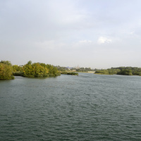 Невинномысское водохранилище на реке Кубань