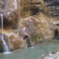 Каскад Чегемских водопадов на речке Каяарты, притоке Чегема