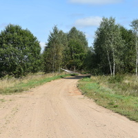 Дорога вдоль деревни