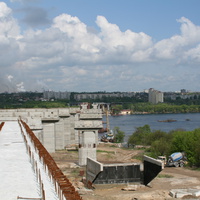 Строительство нового моста через р Днепр