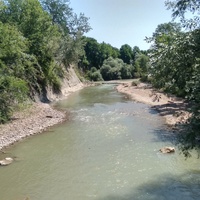 вид на реку Курджипс в Приречном