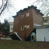 "Дом вверх дном" на улице Шортанова