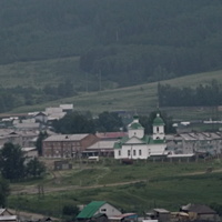 Никольская церковь В Мухоршибирь. Вид с трассы