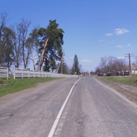 Дорога по селу.