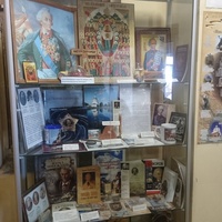 Стенд, посвящённый Суворову в Музее авиации при Храме великомученика и целителя Пантелеймона