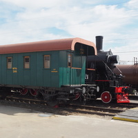 Ростовский музей железнодорожной техники.  Пассажирский вагон «ГЛОСТЕР»  построен в 1869 году.