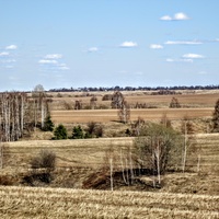 Вид с села на деревню Кошкино.