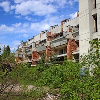 Заброшенный санаторий "Лесное" возле деревни Рудня