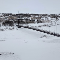 панорама бывшего жилого микрорайона Рудник в Воркуте.