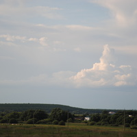 Вид села с дороги из Краснояровки.