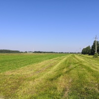 Вид на Вахонино с поля.