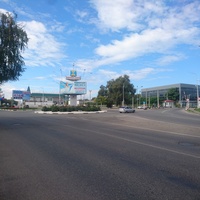 Стела город-курорт Ессентуки и Привокзальный рынок на Привокзальной площади