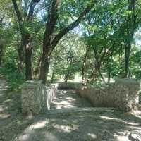 Верхняя часть Курортного парка. Парковая лестница к гроту «Дамские слезы»