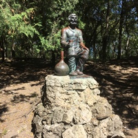 Скульптура "Мужичок с кувшином" на Воронцовской аллее Курортного парка