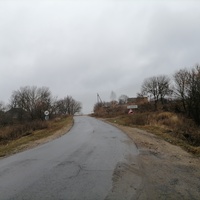 Въезд в село Коровье Болото со стороны деревни Федотово