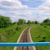 Железнодорожная ветка в сторону Помошной.