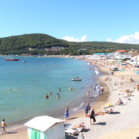 Вид на центральный пляж.