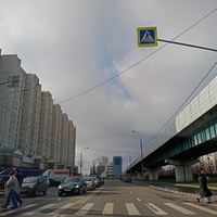 Дорога вдоль Бутовской линии Московского Метрополитена
