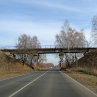 Мост железной дороги на фосфогиповый отвал
