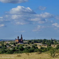 Вид на Церковь Покрова Пресвятой Богородицы хутора Нижнежуравский (Нижняя Журавка)