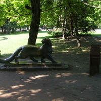 В парке скульптур на острове Канта. "Пантера", А.М. Балашов, 1975 г.