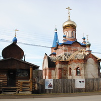 Строящаяся Покровская церковь