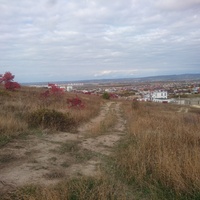 Панорама села Супсех с дороги к смотровой площадке "Ласточкины гнёзда"