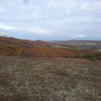 Панорама села с соседнего с Лысой Горой холма