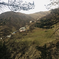 Вид с леса на село Начада
