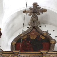 В церкви Успения Пресвятой Богородицы с Пароменья.