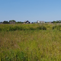 Вид на деревню с поля