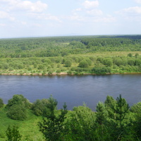 Река Колва с Вятского холма