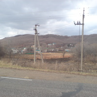 Вид на село с шоссе