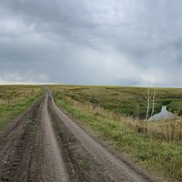 Дорога из Черногая к месту,где были Починки