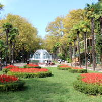 Центральная аллея в парке "Ривьера".