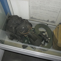 Г.Оренбург, Музей космонавтики (бывшее ОВАУЛ) лётное снаряжение переданное на хранение в комнату боевой славы родного училища Ю.А.Гагариным в 1962г.