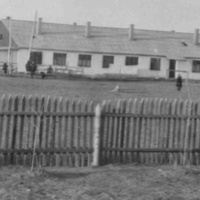 Общежитие в совхозе "Женис". Фото 1964 года.