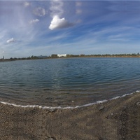 Панорама озера Жемчужного на территории многофункционального комплекса отдыха, спорта, реабилитации и санаторно-курортного лечения "Эволюция".