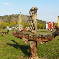 Скульптура "Первый улов"