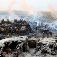 Полотно панорамы "Оборона Севастополя 1854-1855 гг.".