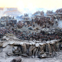 Полотно панорамы "Оборона Севастополя 1854-1855 гг.".