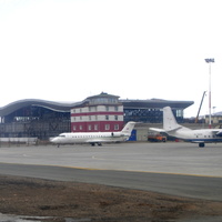 Строящийся новый аэровокзал.