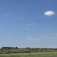 Вид на село со стороны дороги