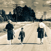 Дорога вдоль станции Бурга