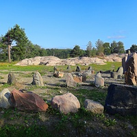На территории исторического парка "Бастион". Экспозиция "Каменный век".